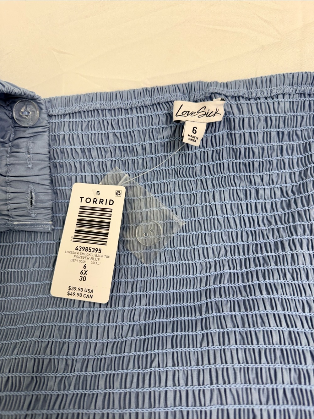 torrid Light Blue Ruffle Strap Chemise Top - Picture 3 of 3